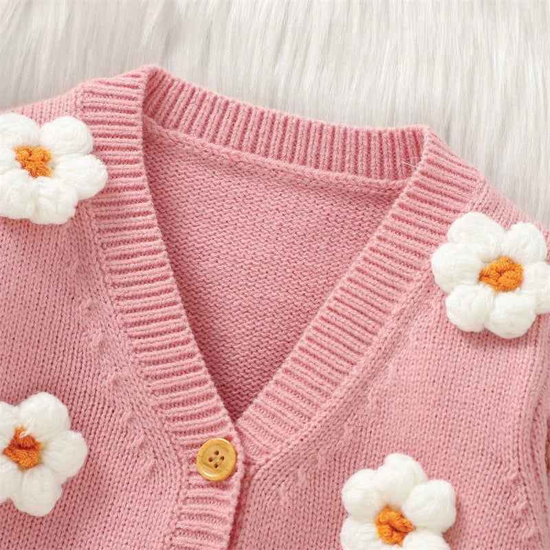 Flower Knitted Cardigan (click for more colours)