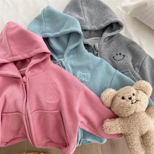 Cute Character Face Hoodie